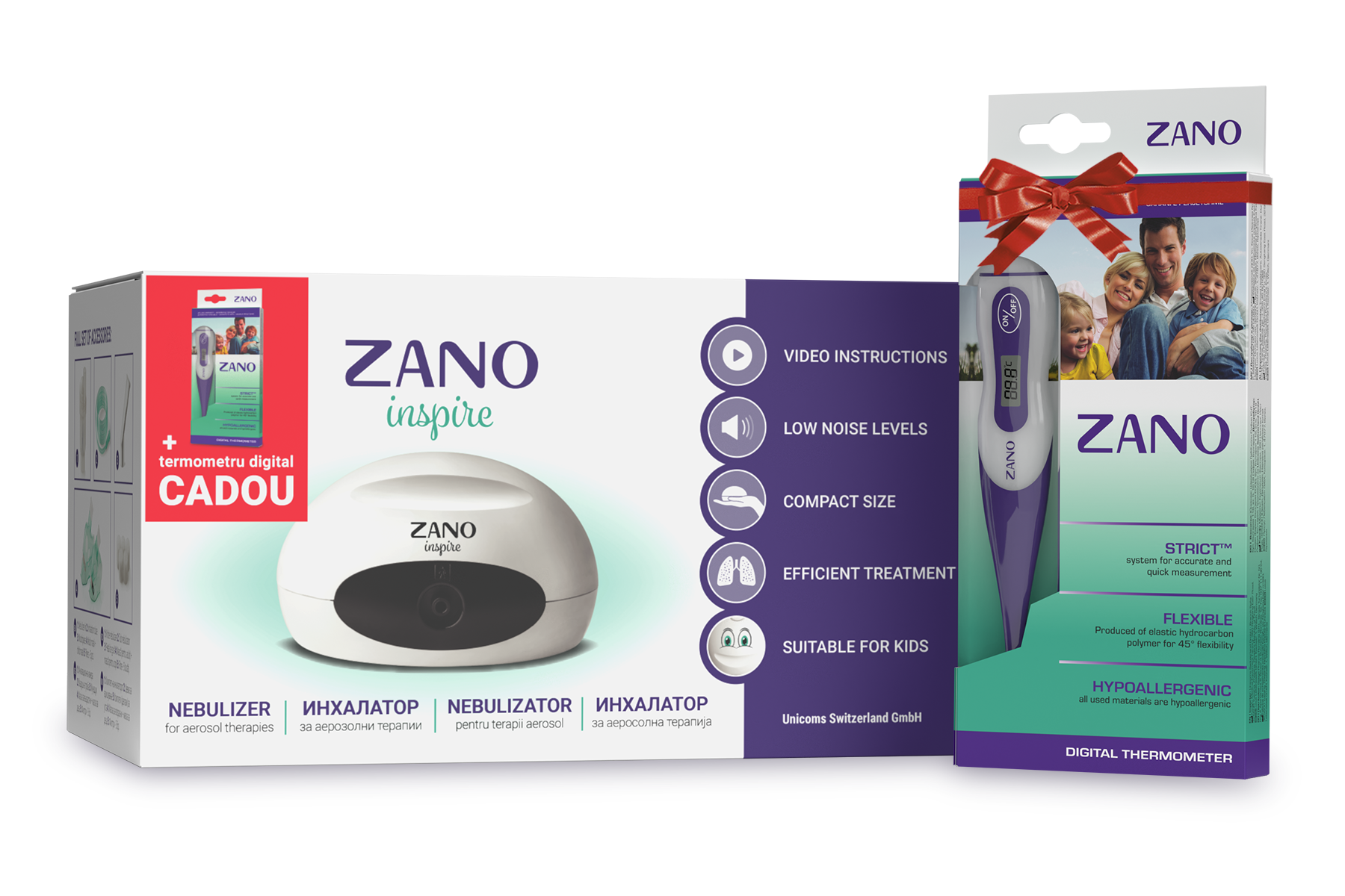 Zano Inspire + Zano termometru digital CADOU